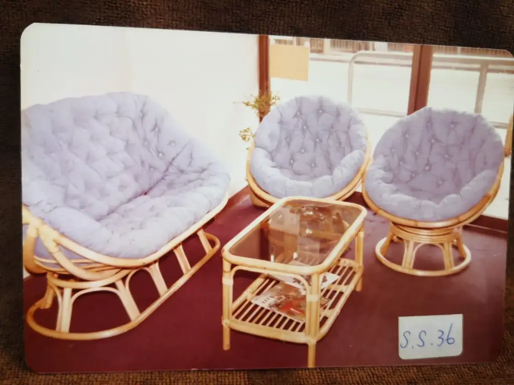 籐編絨墊休閒套裝