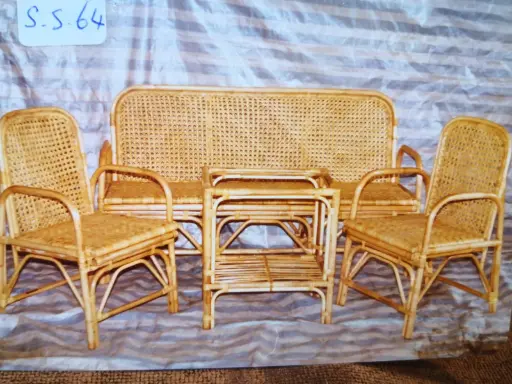 籐編4件式休閒套裝